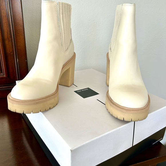 Dolce vita Caster H20 Booties Sz 7 Ivory Leather, used twice - Picture 10 of 14